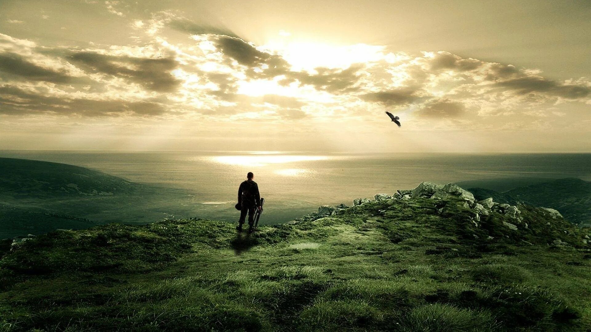 Человек на обрыве. Путник на дороге. Путник ясный. Одинокий монах. Путник ясный.