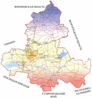 С какими районами граничит ростовская область