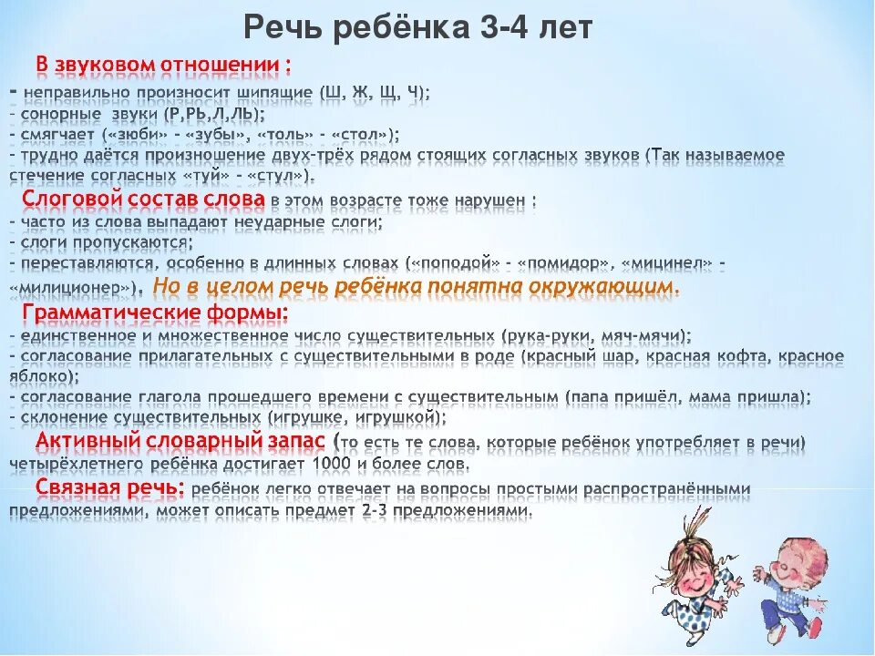 Нормативы речевого развития детей 3-4 лет. Нормы развития речи в 2,5-3 года. Речь ребенка в 3-4 года в норме. Развитие речи у детей 2-3 нормы. Сколько должен говорить ребенок в 1 год