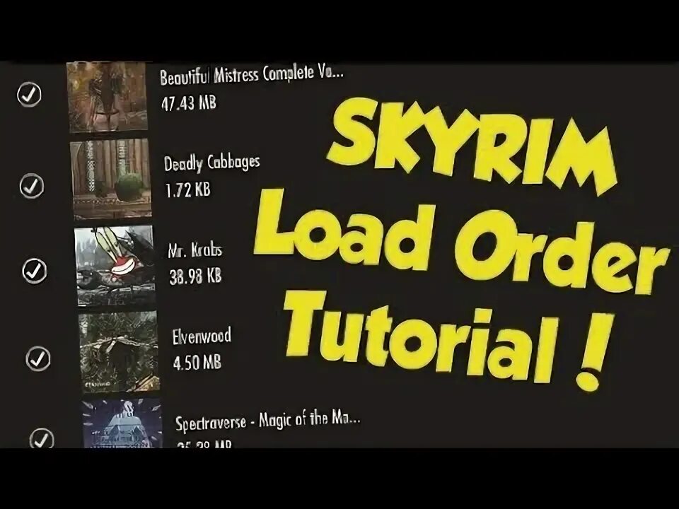 Mod load order. Mod load order