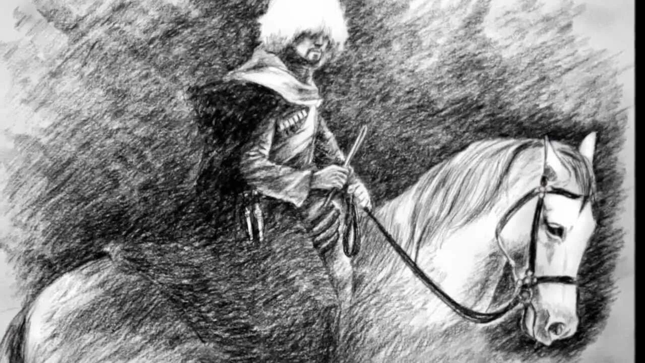 Абрек зелимхан харачоевский. Абрек картина. Абрек черкес. Абрек сулумбек сагопшинский. Горец в папахе.