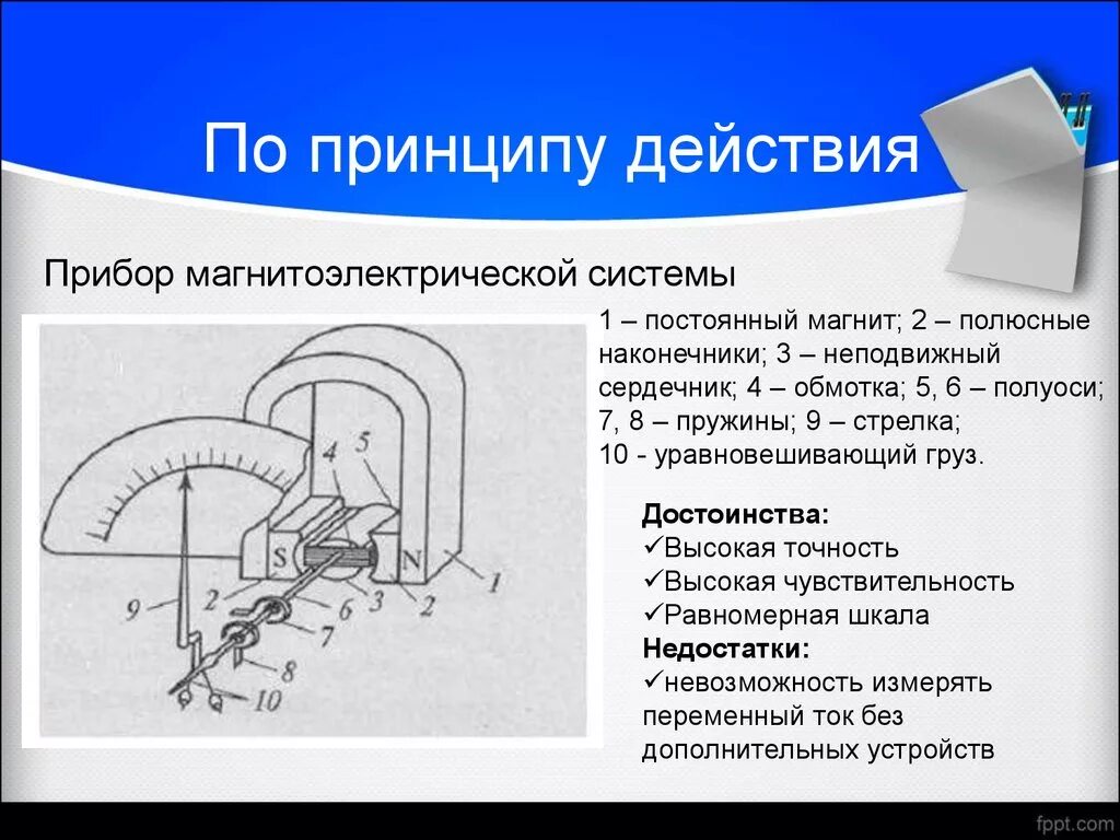 Название прибора принцип действия. Магнитоэлектрические измерительные приборы принцип действия. Приборы магнитоэлектрической и электромагнитной системы. Принцип работы приборов магнитоэлектрической системы. Конструкция прибора магнитоэлектрической системы.