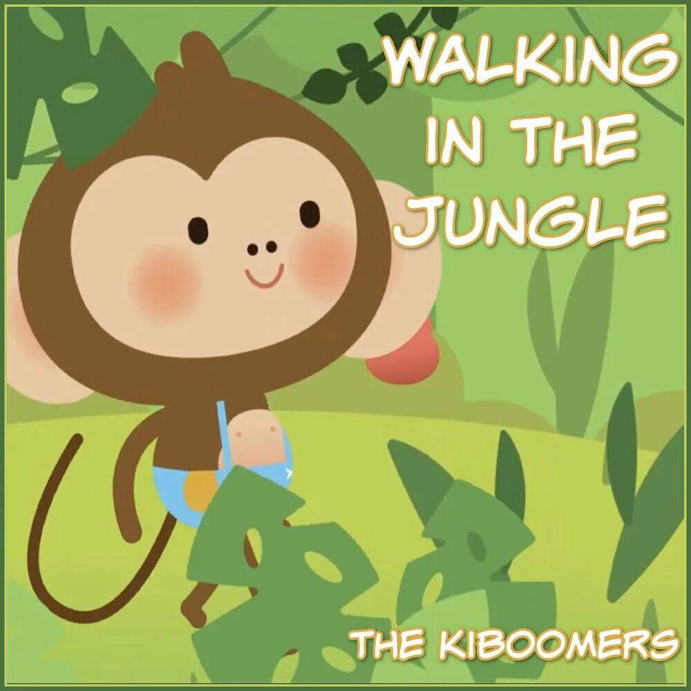 In the Jungle песня. Walking in the Jungle текст. Kiboomers. Walking in the Jungle карточки.