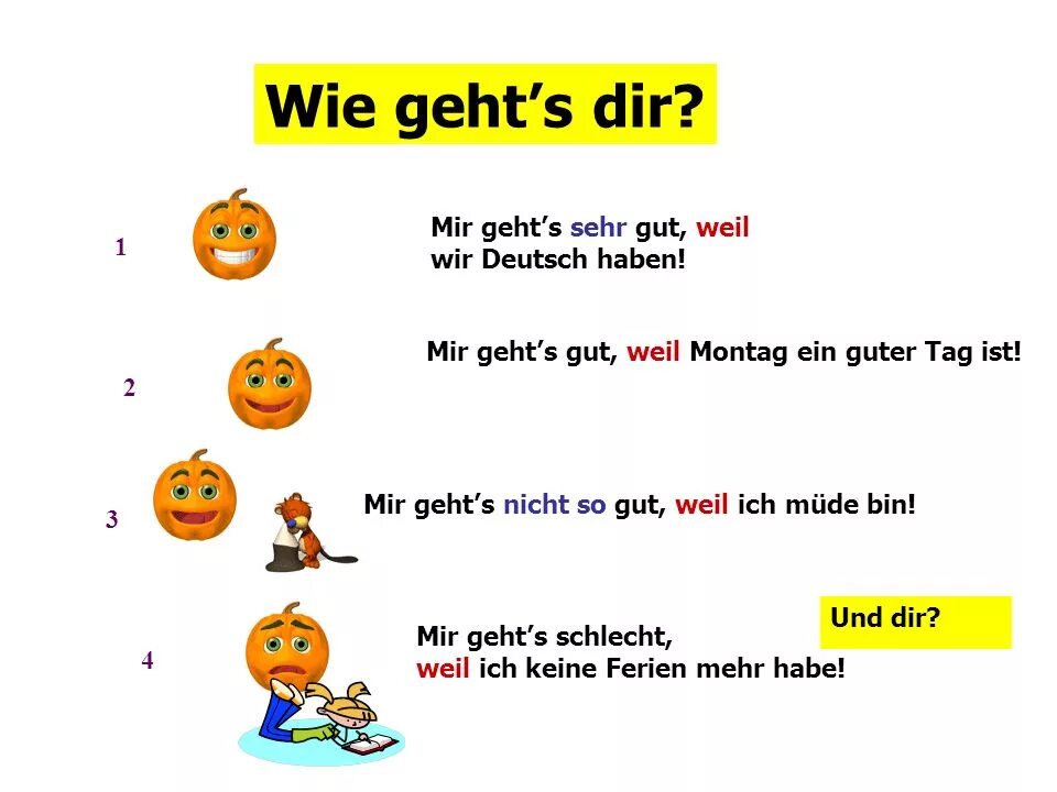 Ответы на вопрос wie geht's. Wie geht es Ihnen ответы. Как ответить на вопрос wie geht es. Wie geht es dir ответ. Es geht mir