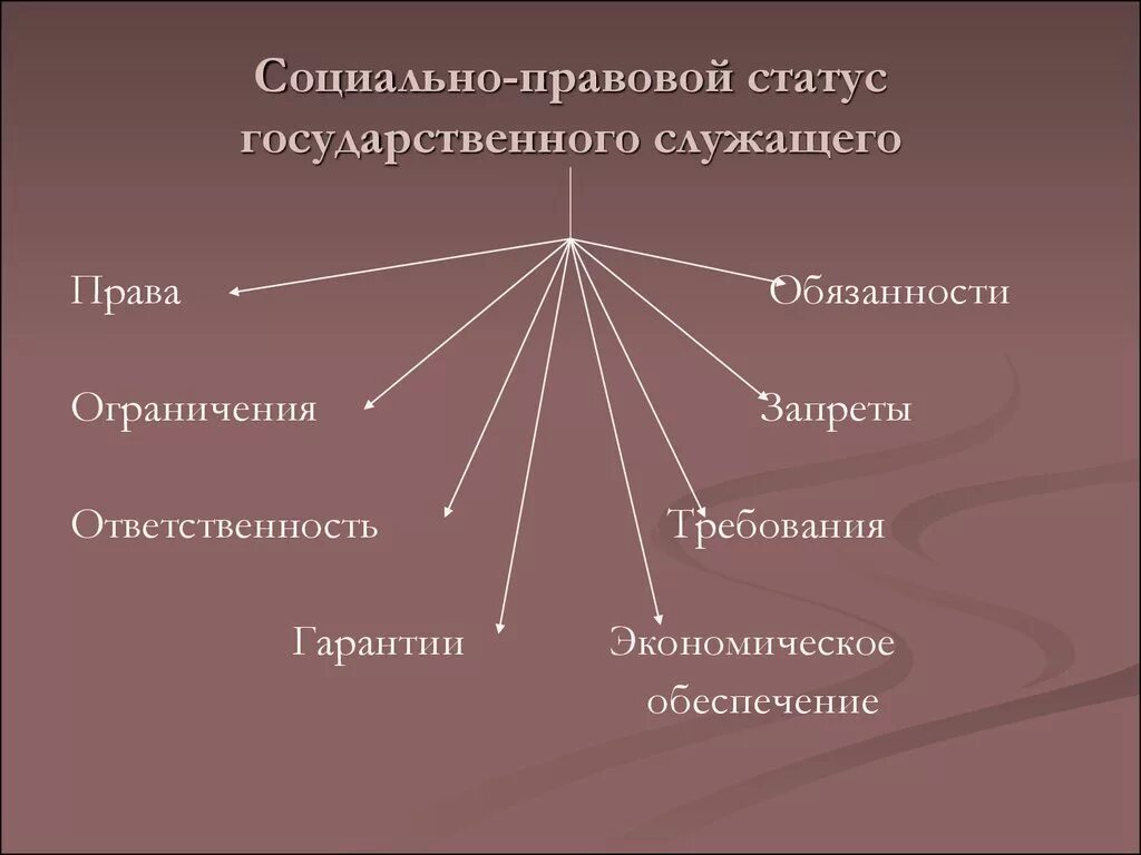 Социальное положение служащий. Социально-правовой статус государственного служащего.. Правовой статус государственного гражданского служащего. Социальный статус государственных служащих. Социальный статус госслужащего.