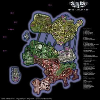 Saints map
