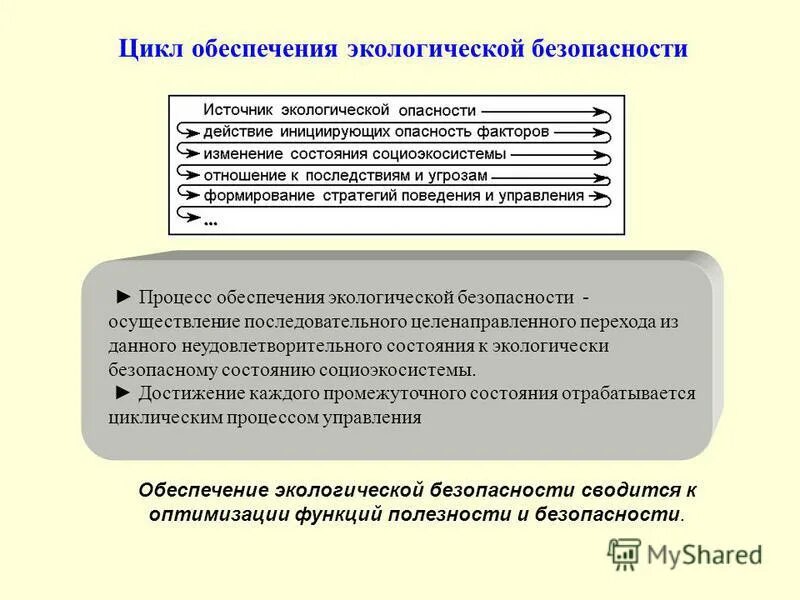 Обеспечение экологической безопасности относится к ведению