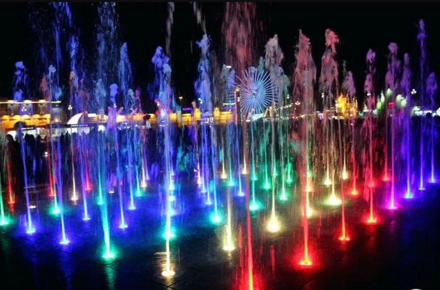 Хочу фонтан. Светильник светодиодный для фонтана pondtech r12led full rgb. светильники светодиодные для фонтана pondtech r12led white. фонтан с подсветкой. цветные фонтаны.