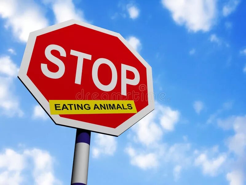 Стоп есть стоп. Stop eating animals. Съесть останавливаться