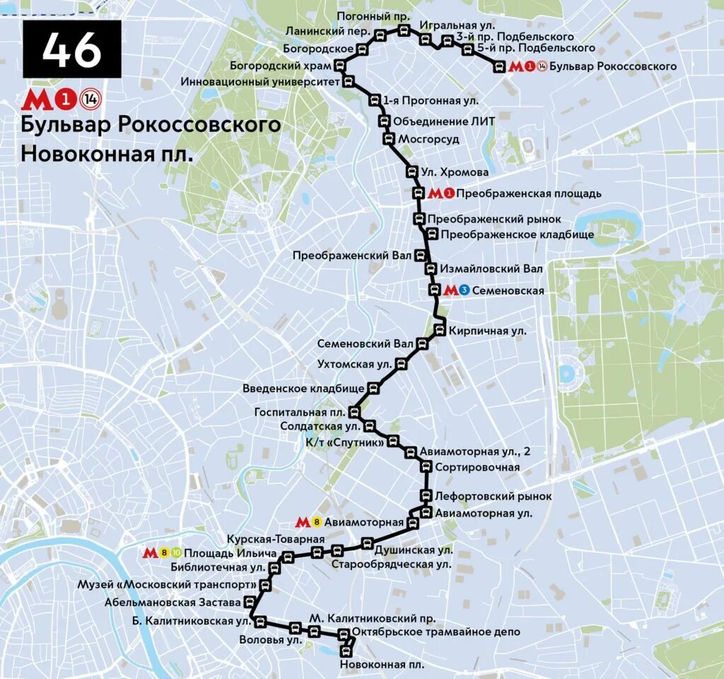 Движение автобусов м