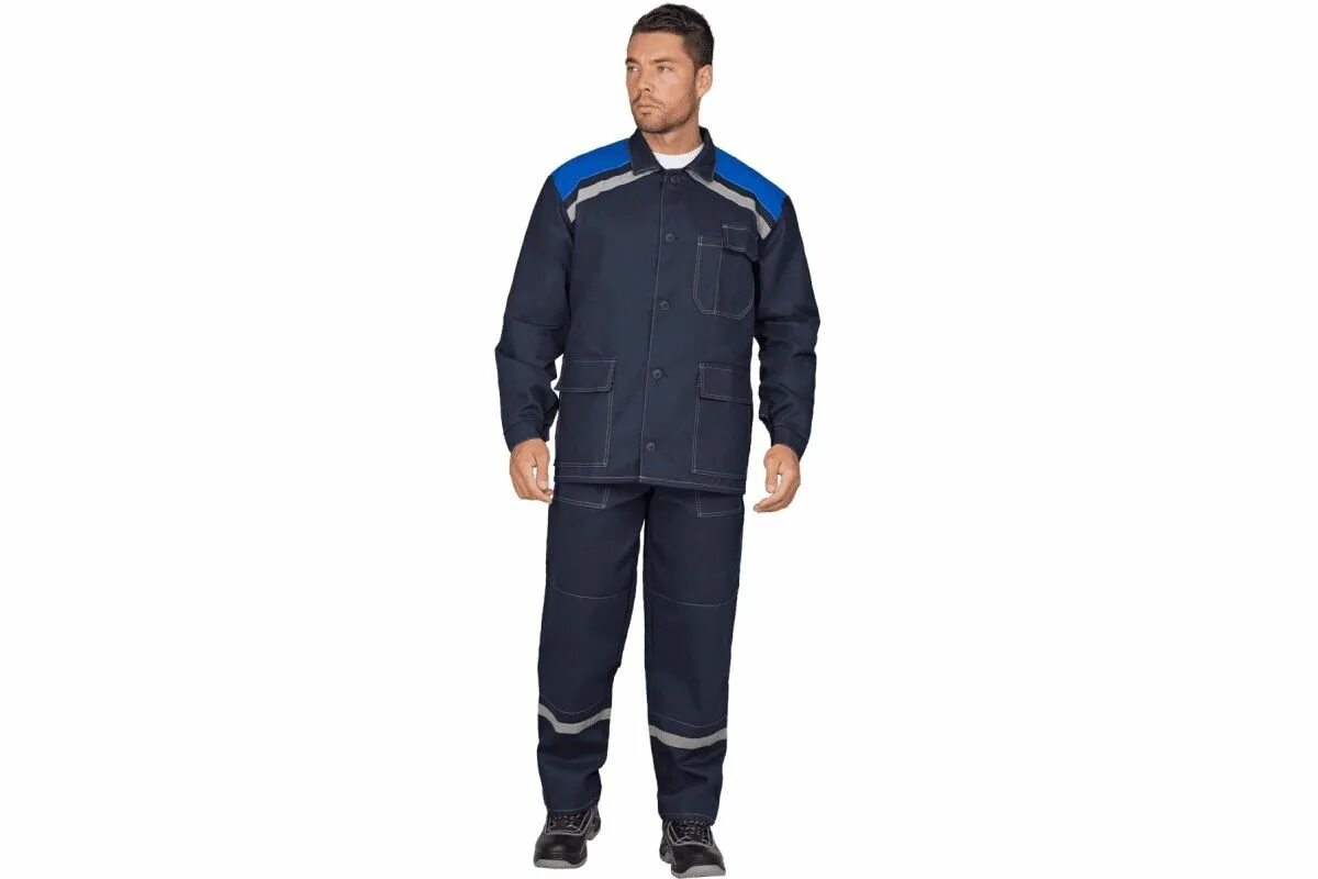 Спецовка инженера. Р 96 100. Р 96 100. Костюм буран. Син.