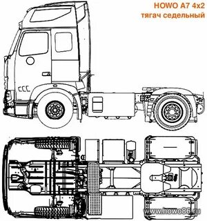 Седельный тягач размеры
