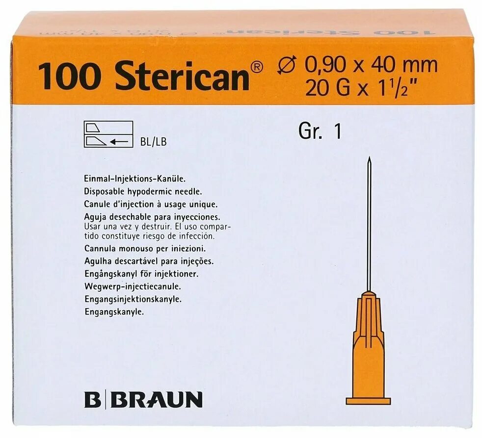 Игла Sterican 20 g 0.9х70 мм 100. Иглы Sterican 20g производитель. Игла инъекционная Стерикан 20g. Игла 20g (0,9х70мм) Стерикан b.Braun для чего.