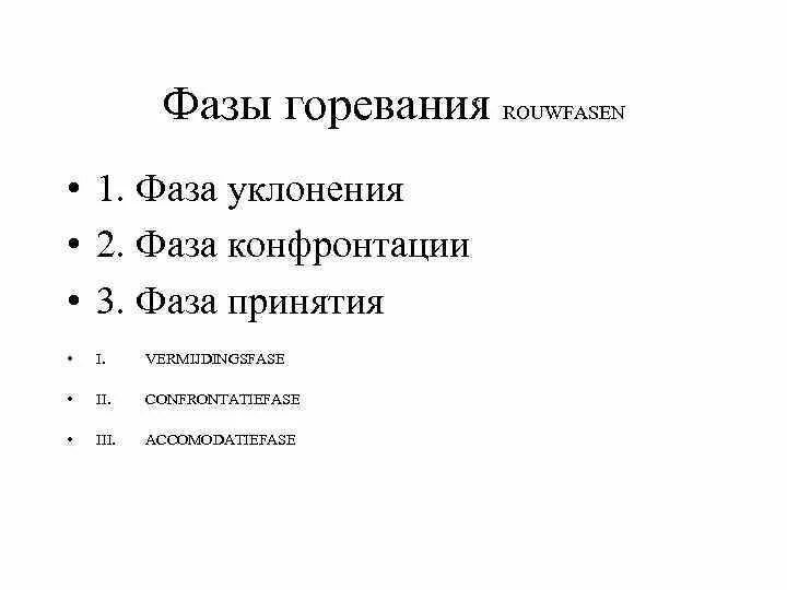 Фазы конфронтации. Фазы горевания. стадии горевания. этапы горевания.