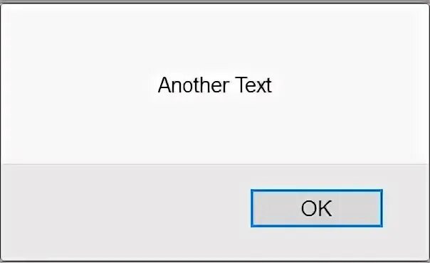 Alert value. Alert value