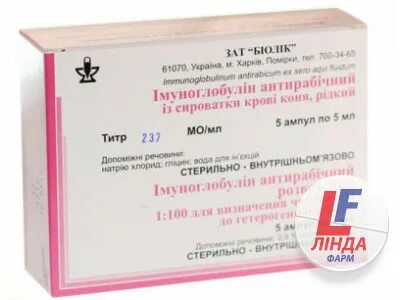 Иммуноглобулин антирабический из сыворотки