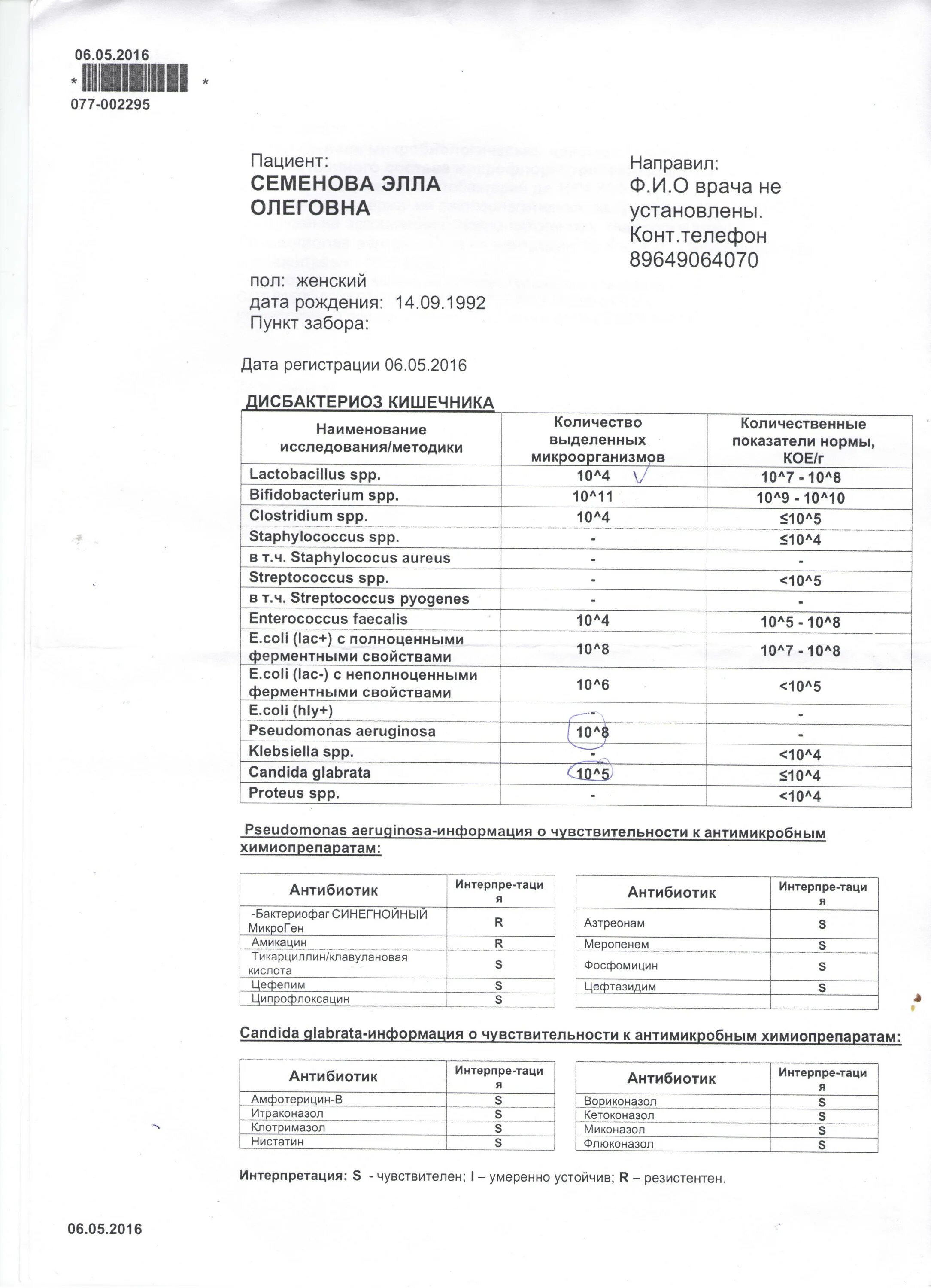 Сколько кала анализа дисбактериоз