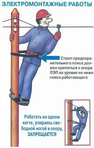 Техника безопасности на вл. Требования безопасности для электриков. Охрана труда электромонтажника. Выполнение работ на высоте. Вл охрана труда.