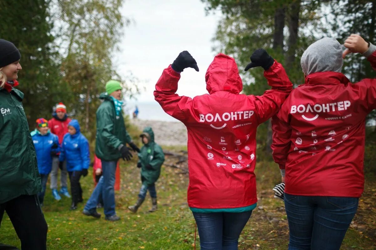 Описание фотографии волонтерская помощь
