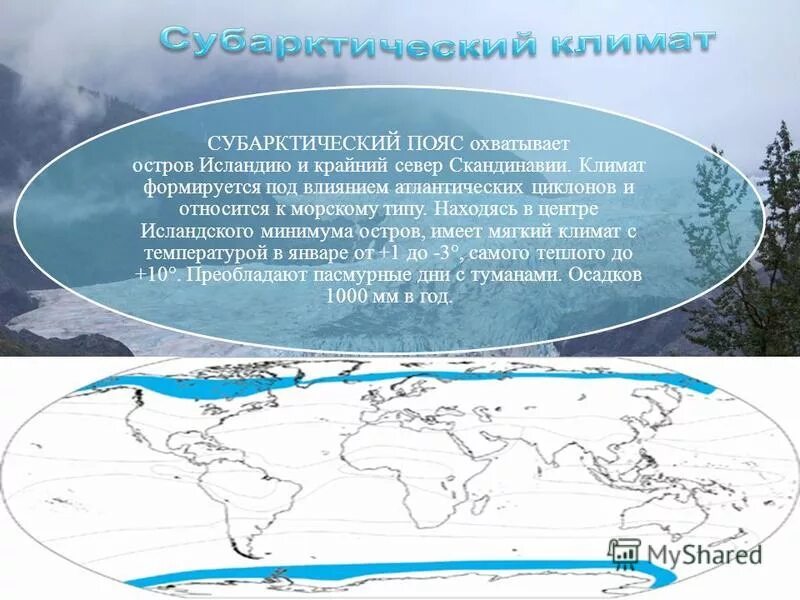 Природа умеренных и полярных поясов