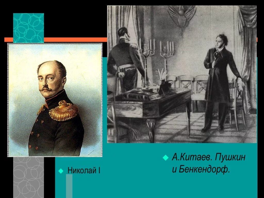 Пушкин призывал николая 1. Встреча Пушкина с Николаем 1. Бенкендорф и Пушкин.