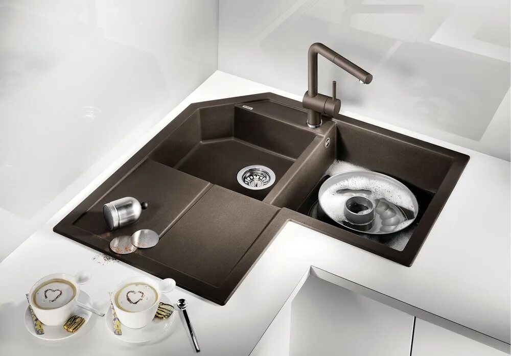 Мойка под угловую кухню. Мойка blanco metra 9 e. кухонная мойка blanco metra 9. раковина blanco metra 9. мойка blanco metra 9 silgranit.