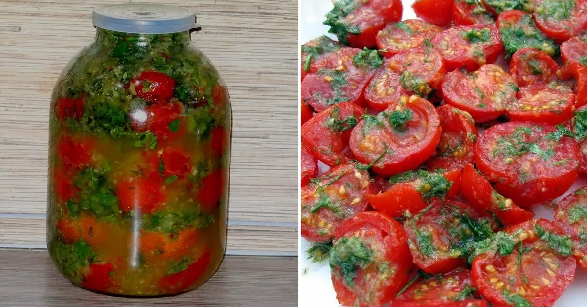 Превратили салат в закуску: помидоры по-корейски с чесноком и соусом