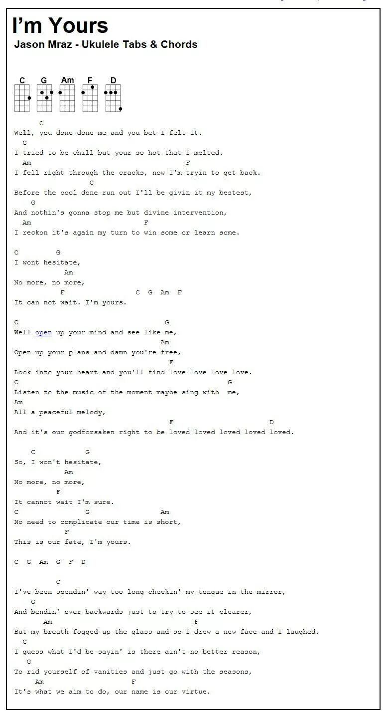 Джейсон с гитарой. I am your chords. I’m yours текст песни. Im yours аккорды на укулеле. I am your chords.