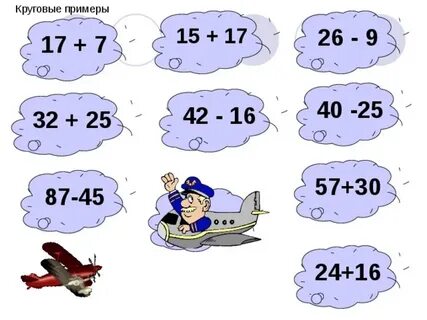 Круговые примеры 2 класс математика что это