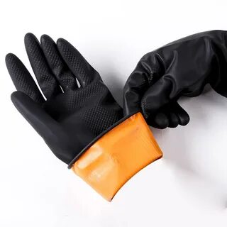 Резиновые перчатки для химии