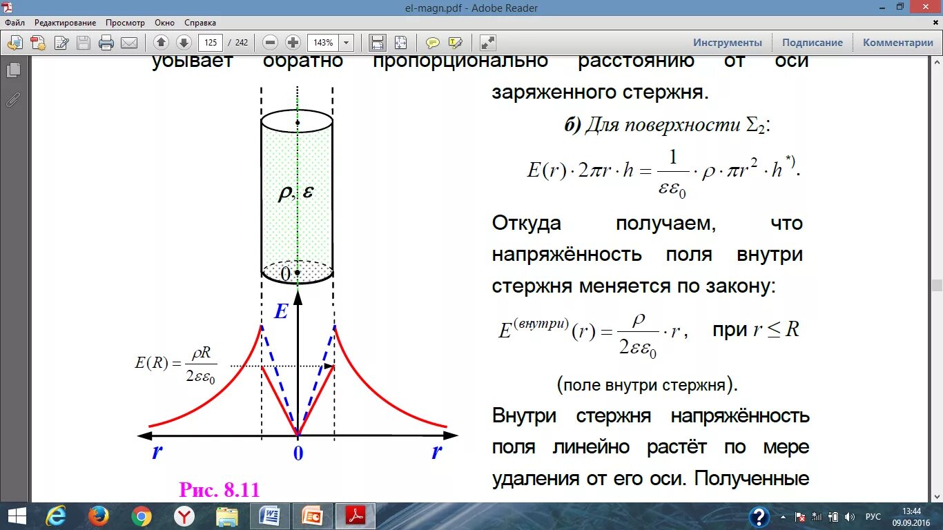 Электростатическое поле цилиндра. Цилиндр внутри. Электрическое поле равномерно заряженного цилиндра. Напряженность электрического поля цилиндра. Напряженность поля внутри цилиндра.