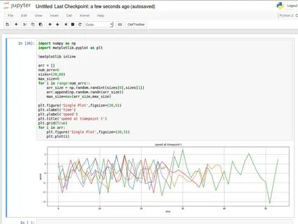 Линейные графики python