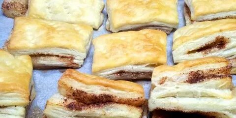 Слоеные печенья с корицей