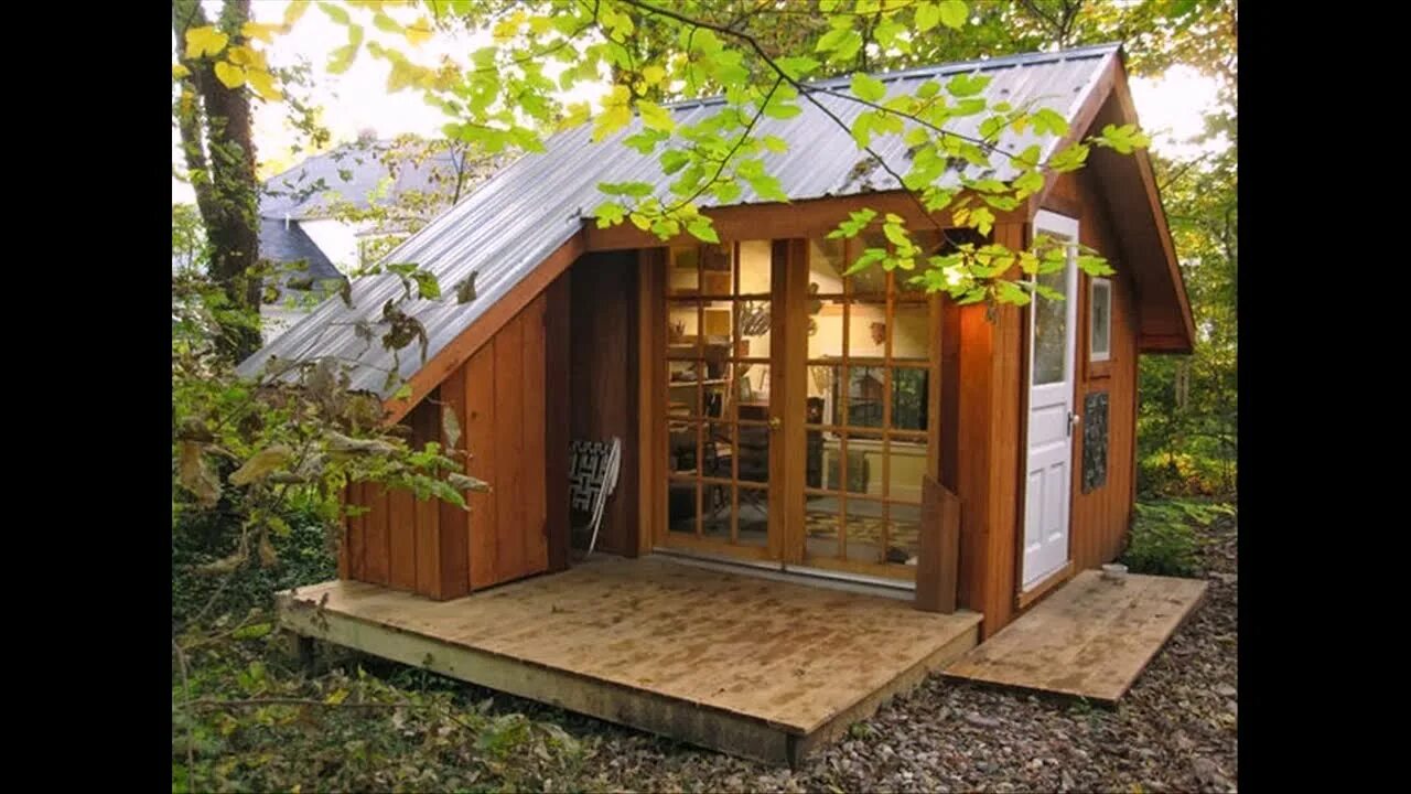 Небольшой дачный домик Backyard shed, Contemporary sheds, Studio shed