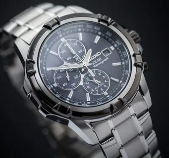 Seiko solar chronograph