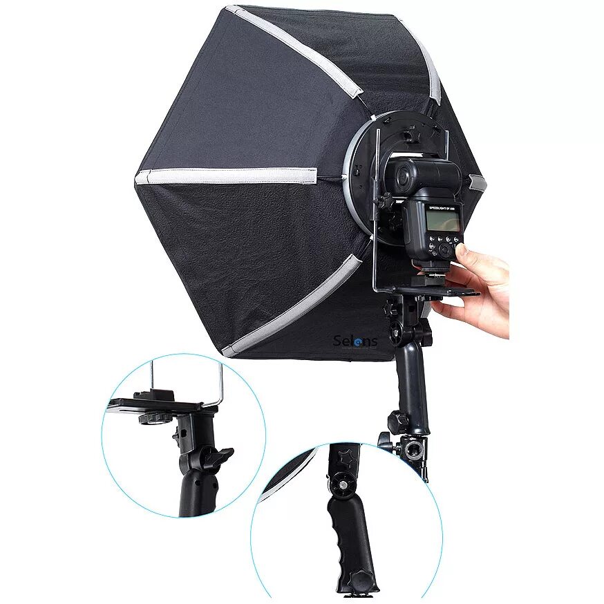 Softbox 60 triopo. Октобокс Selens 60 см. Октабокс 60см SSA-ob6. WANSEN софтбокс для накамерной вспышки 15х17см.. Собранный софтбокс