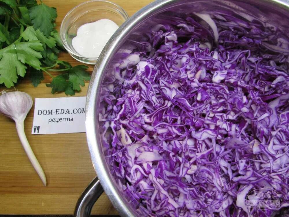 Салат из краснокочанной капусты, полезно и просто Кулинарный блог Галины Кундиус