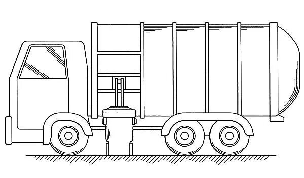 Garbage Truck Coloring Pages Truck coloring pages, Garbage truck, Tractor colori