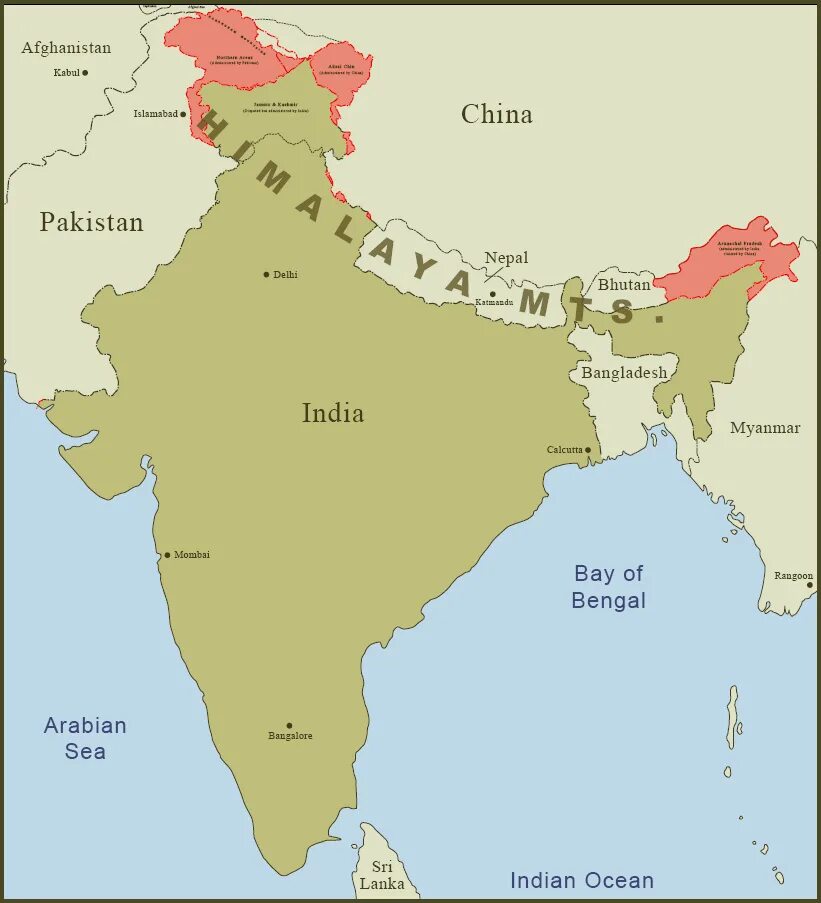 Пакистан бутан. Размеры Индии. India border. Nepal China India.