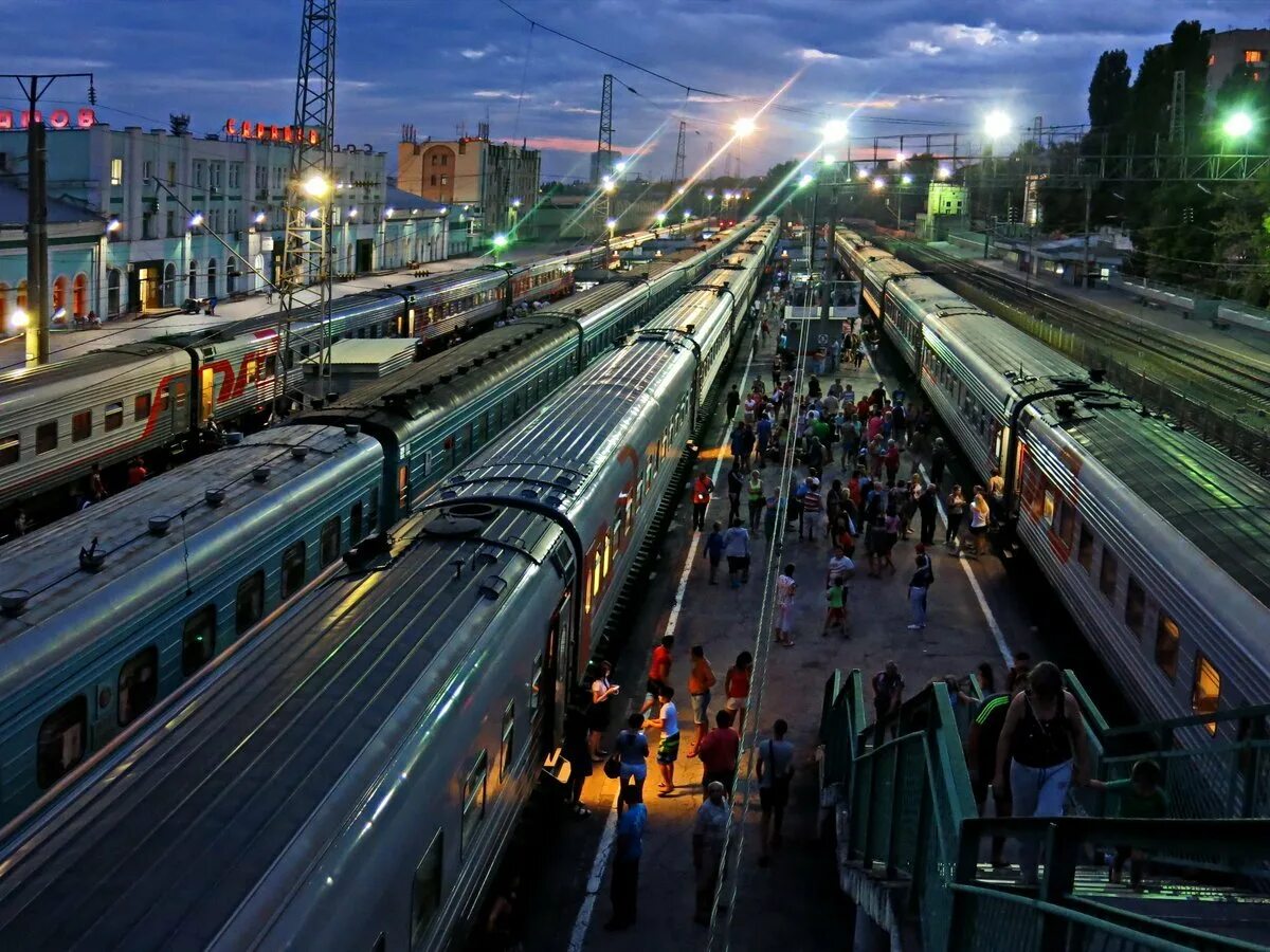 Покажи железнодорожную станцию