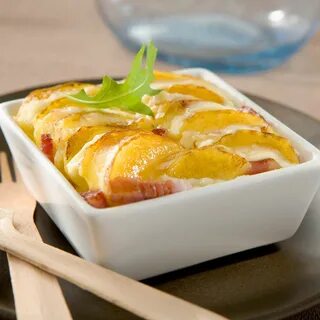 Картошка с беконом и сливками