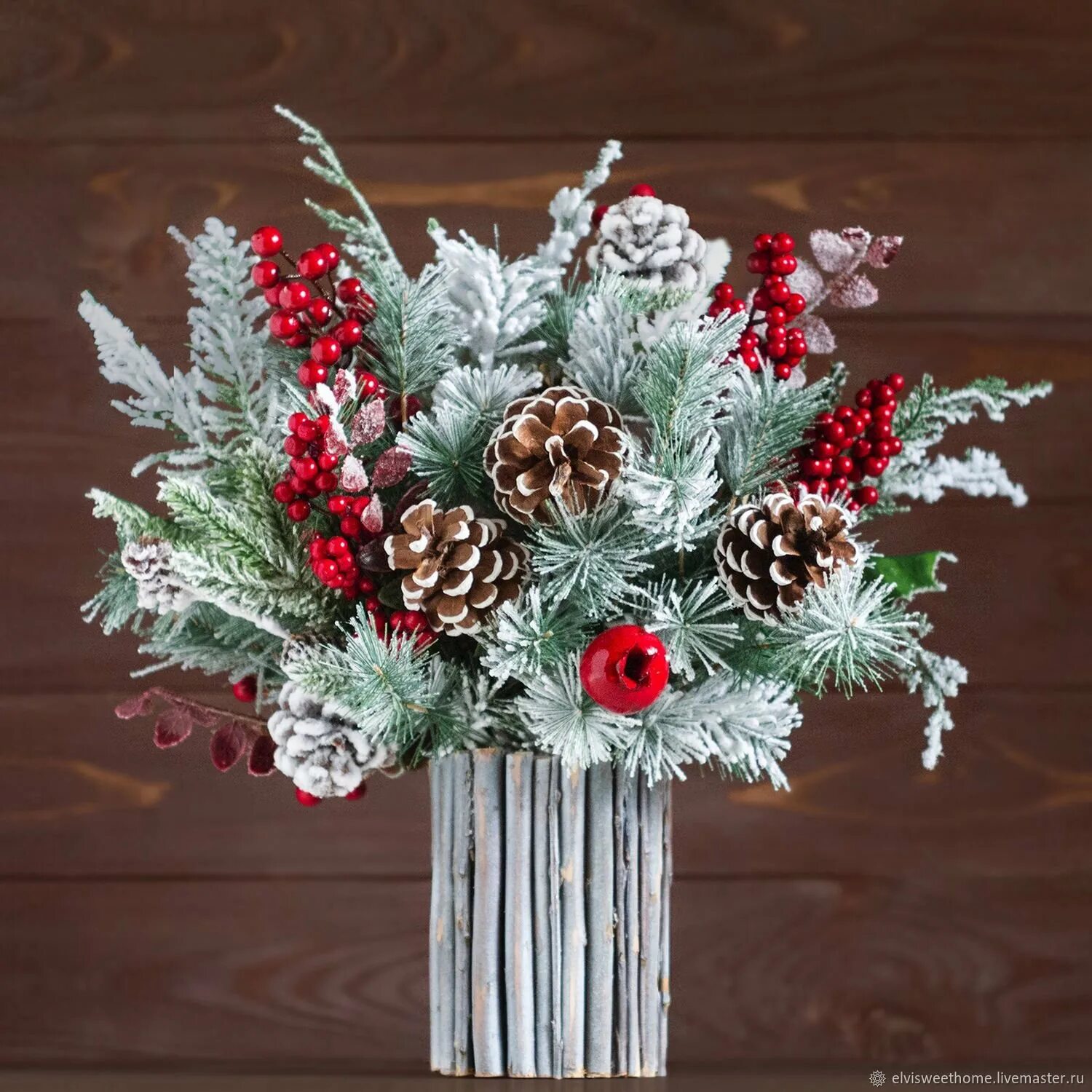 Новогодний букет. Как сделать зимнюю композицию. Зимняя композиция. Зимние поделки. Поделки на тему зима.