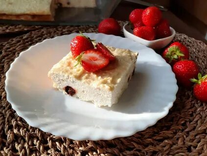 Творог с клубникой