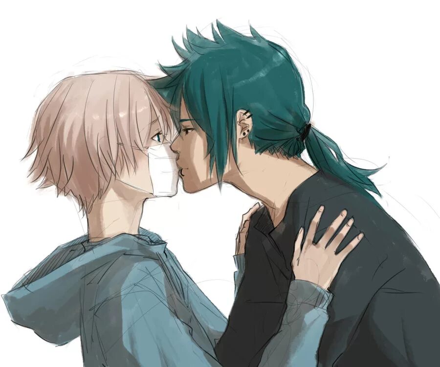 Ролка яоя. Аниме сенен ай поцелуй 18. Блондин и брюнет арт. Аниме вампиры сенен ай. Яой арт.