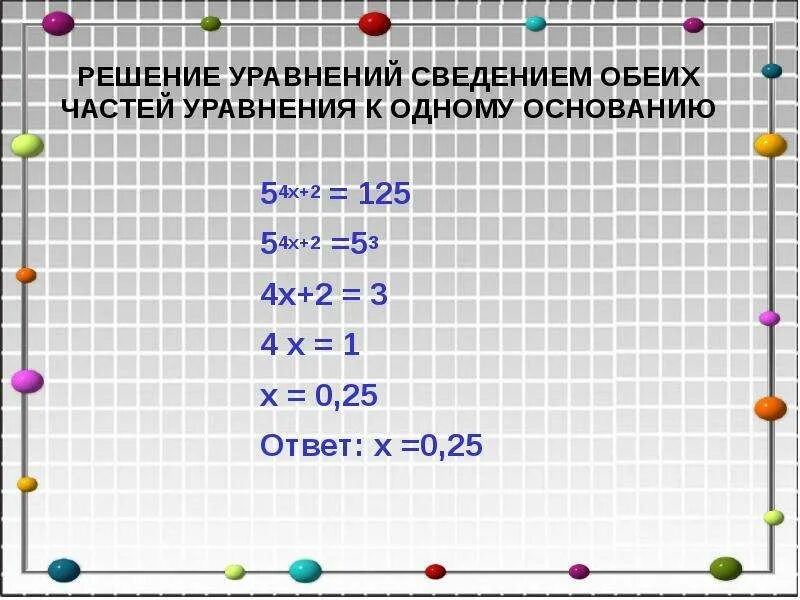 Решение уравнения (a-1)x=a+2. Решение уравнения |5-x|=2. Показательные уравнения (2/5)х+3<1. Решение уравнения 3x+y-2=0. Х2 1 5х 0