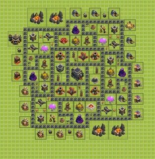 Карта clash of clans