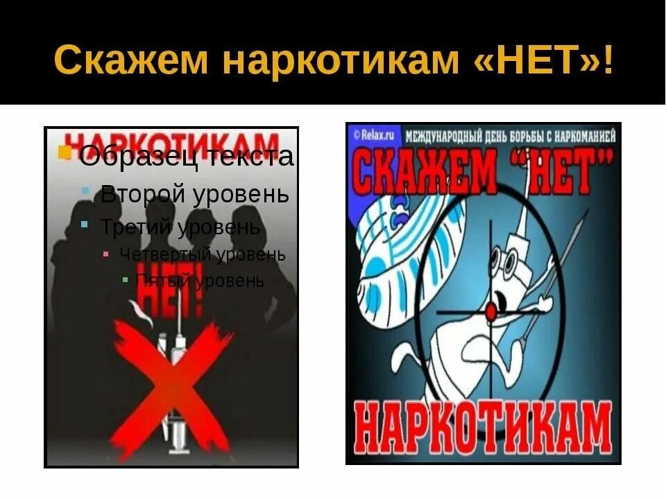 Противодействия наркотизму тест. Скажем наркотикам нет. Скажи наркотикам нет. Беседа нет наркотикам. Картинки нет наркотикам.