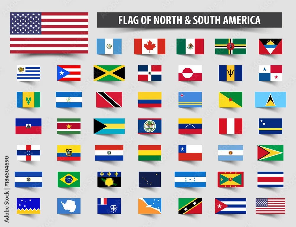 Флаги стран центральной Америки. Флаги Северной и Южной Америки. Флаги государств Америки. Флаг Северной Америки.