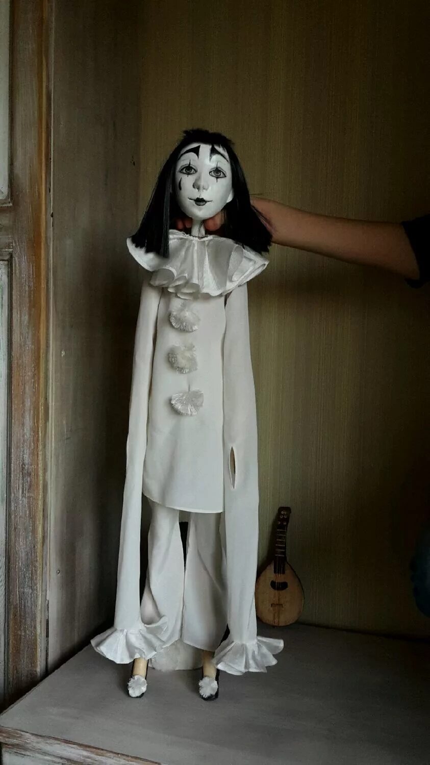 Марионетка пьеро. Воротник для костюма пьеро. Марионетка пьеро. Воротник пьеро. Как сделать пьеро.