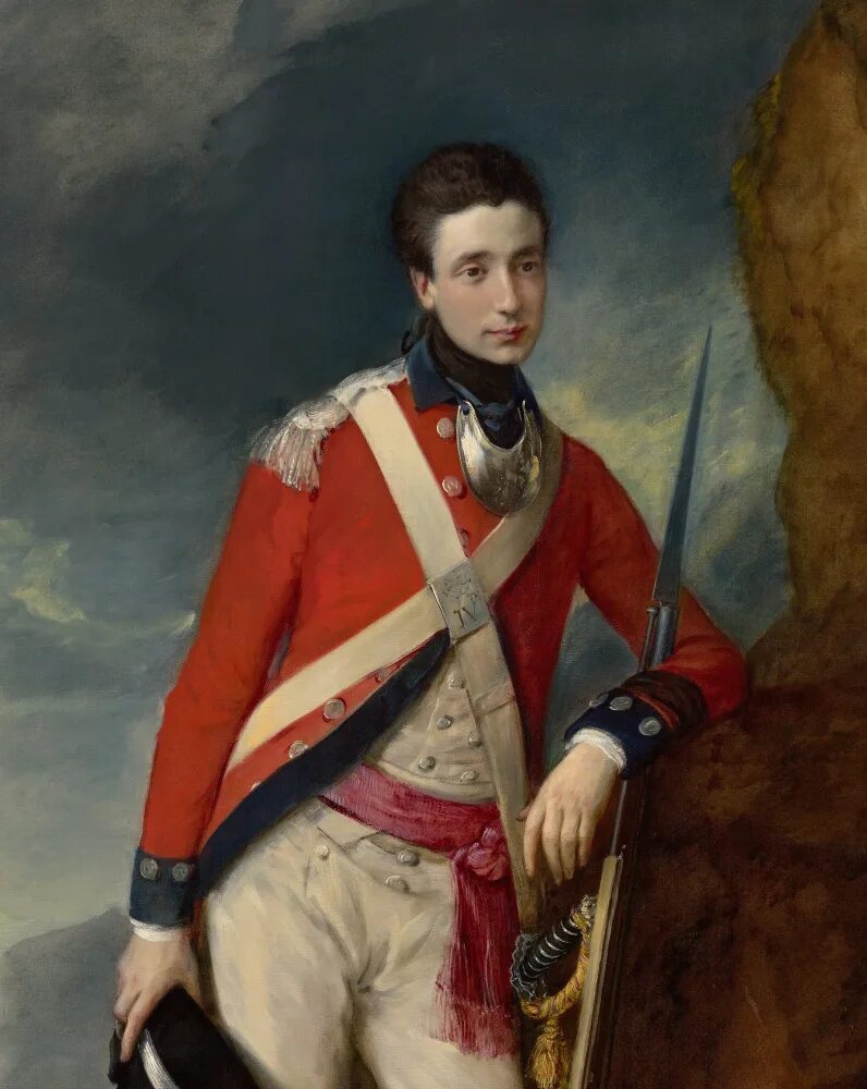 Портрет офицера 1804. Британский офицер 18 века портрет.